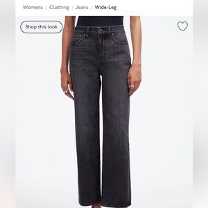 Madewell The Perfect Vintage Wide Leg Crop Jeans